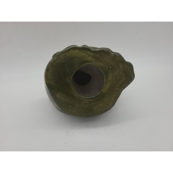 Vintage Mouse Sitting on Slice of Watermelon Ceramic Statue Signed 5" - Picture 7 of 11